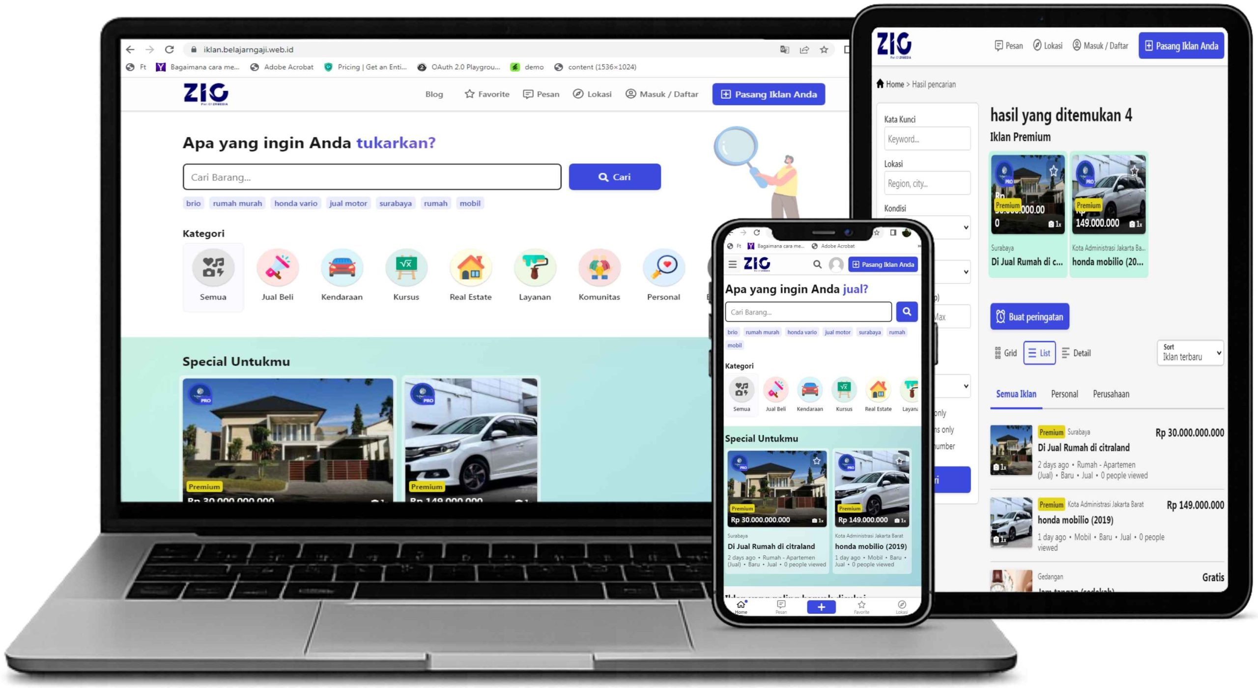 Website Iklan Baris Mirip OLX